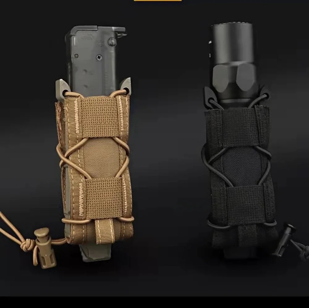 Magazine Holder Rack - 9MM Pistol Single Magazine Pouch Molle