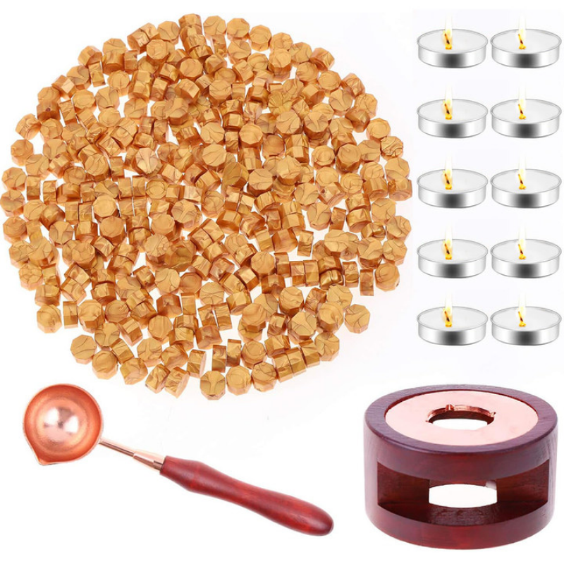 Wax Seal Set Includes 200 Gold - огляд і ціна Wax Seal Stamp Set