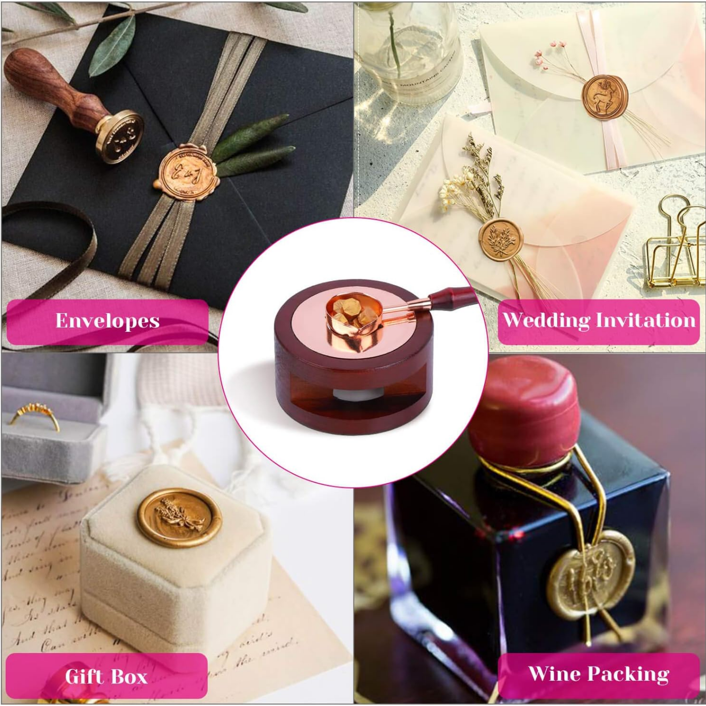 Wax Seal Set Includes 200 Gold - огляд і ціна Wax Seal Stamp Set