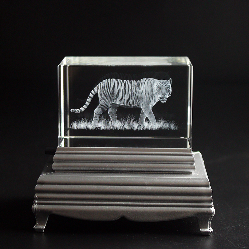 K9 Crystal Tiger Model Statue  - огляд і ціна Paper Weight Crystal