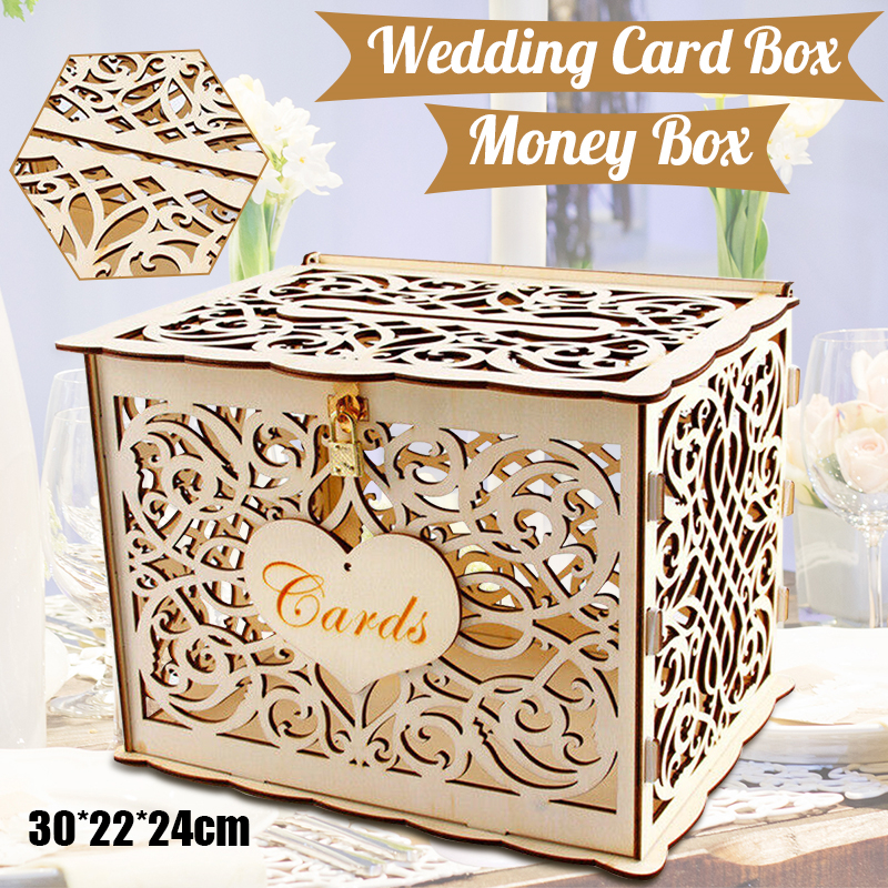 30X24X21cm DIY Wedding Gift Ca - огляд і ціна Card Index Box