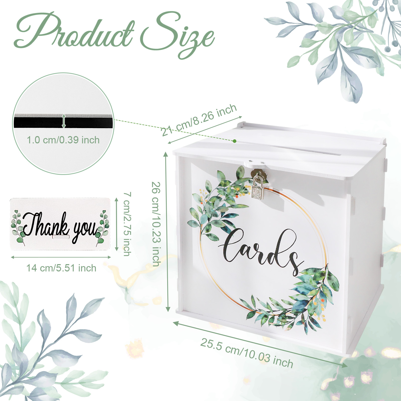 Wedding Card Box with Lock, PV - огляд і ціна Card Index Box