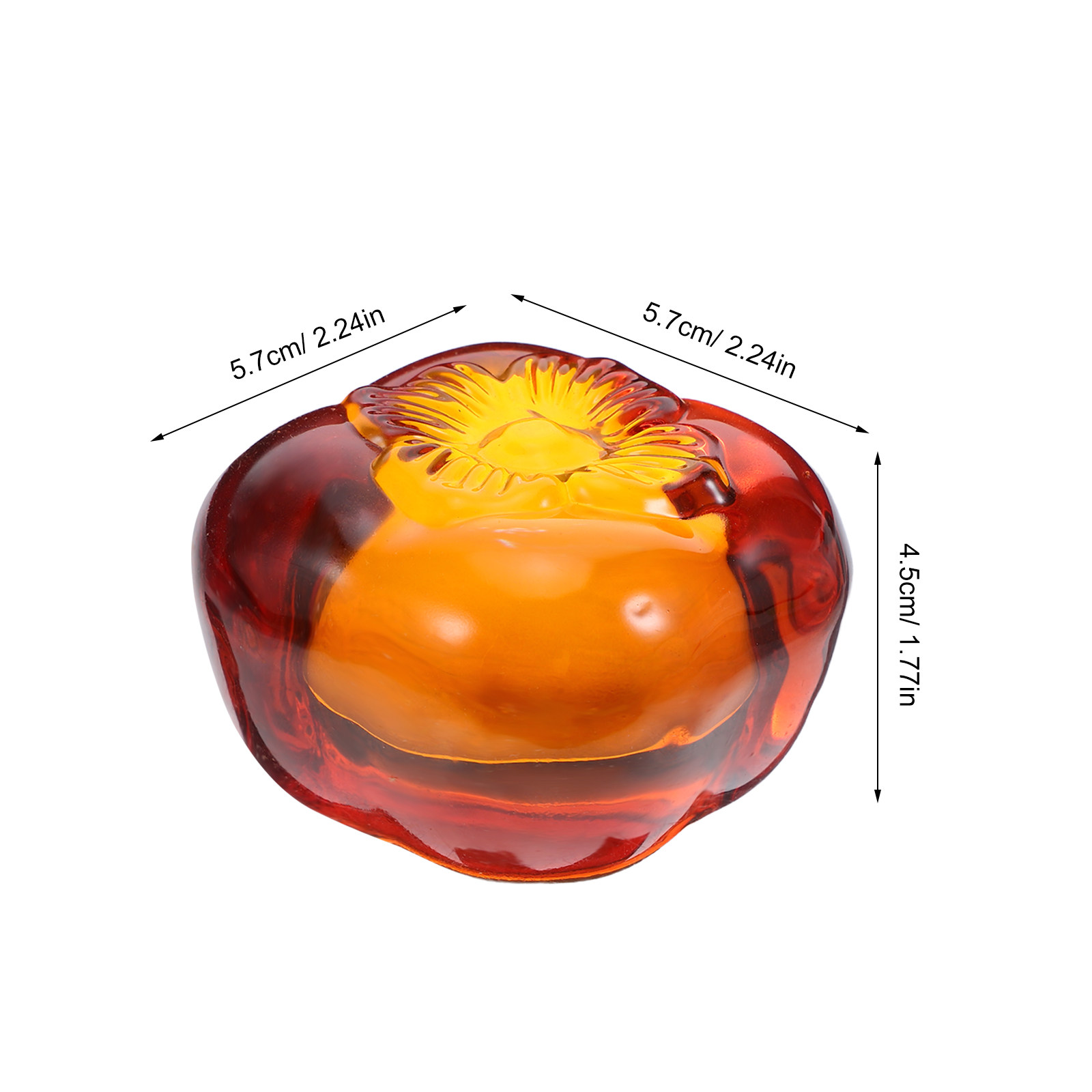 Heavy Crystal Persimmon Paperw - огляд і ціна Paper Weight Crystal