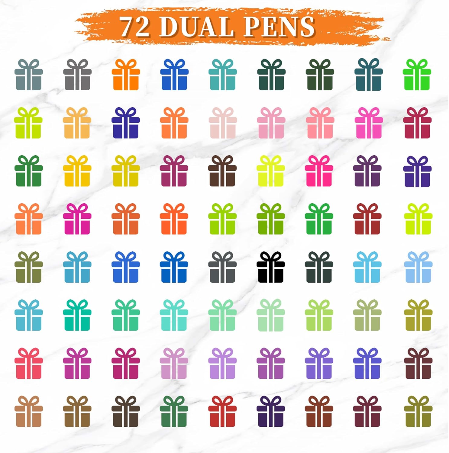 72 Color Dual Tip Brush Pens,  - огляд і ціна Correction Pen Fine