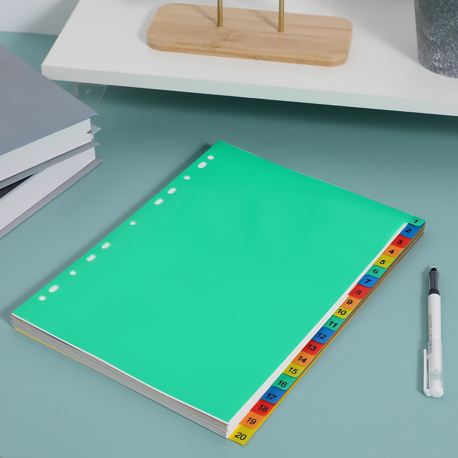20 Pages A4 Colorful Plastic B - огляд і ціна Tab Divider A4