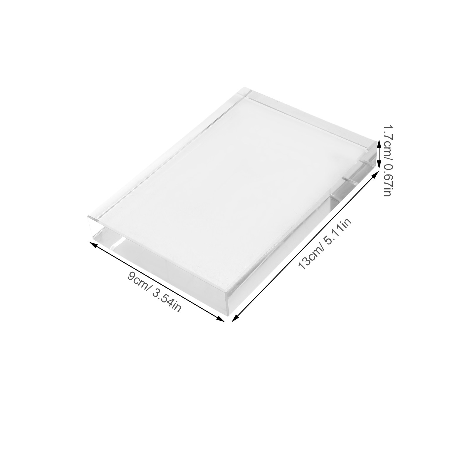 Crystal Square Glass Block Pap - огляд і ціна Paper Weight Crystal