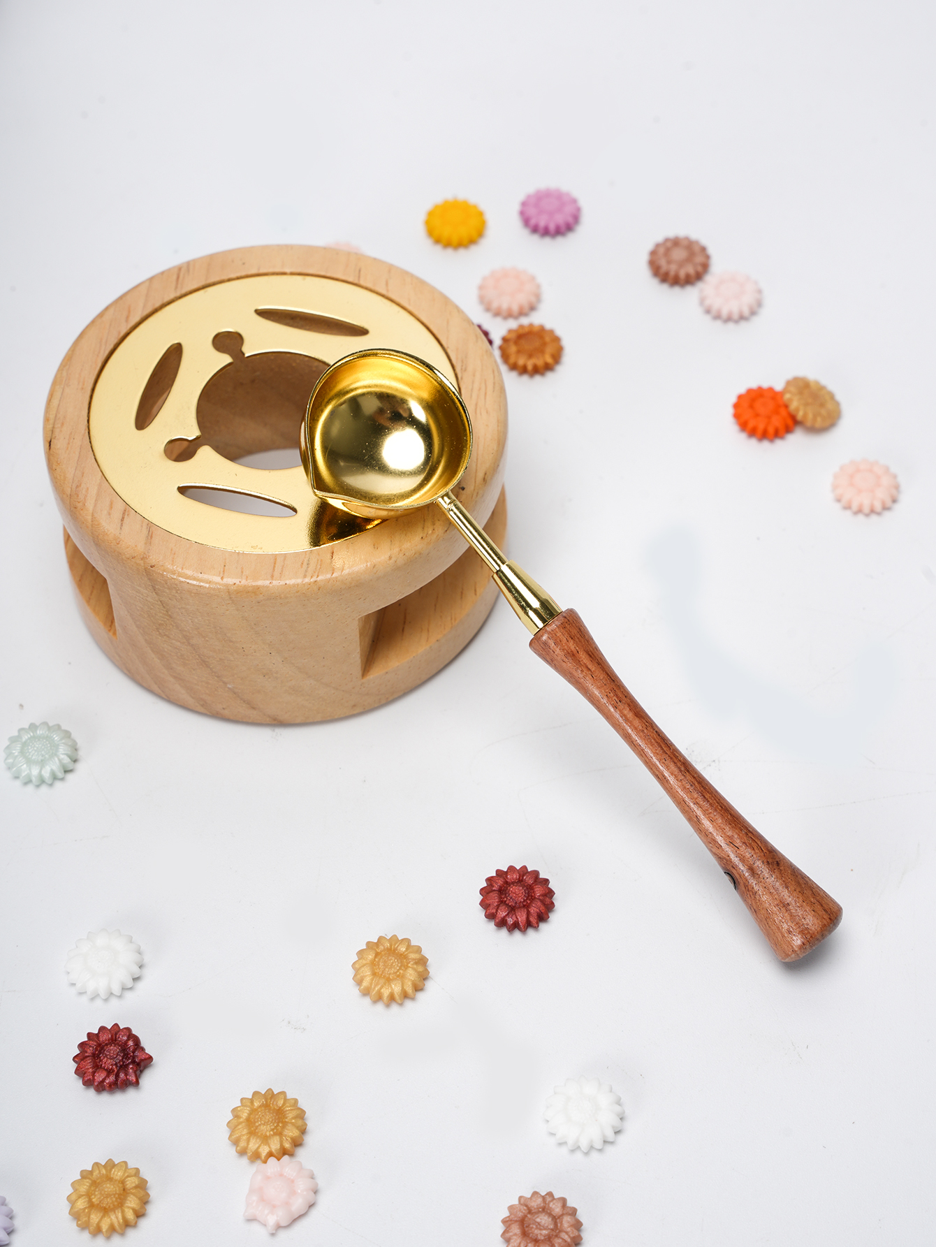 1set Wax Seal Set Wood Wax Mel - огляд і ціна Wax Seal Stamp Set