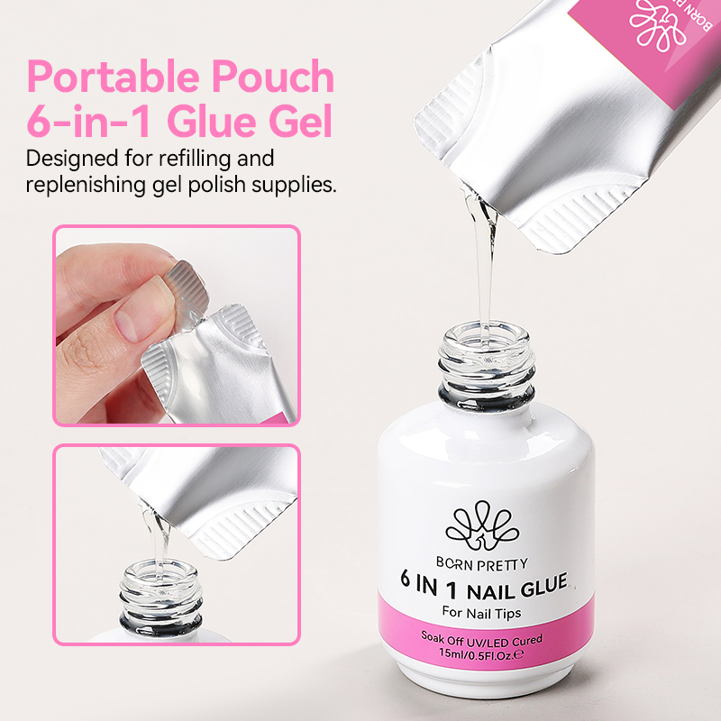 BORN PRETTY 15g 6 IN 1 Extensi - огляд і ціна Gel Refill Pack