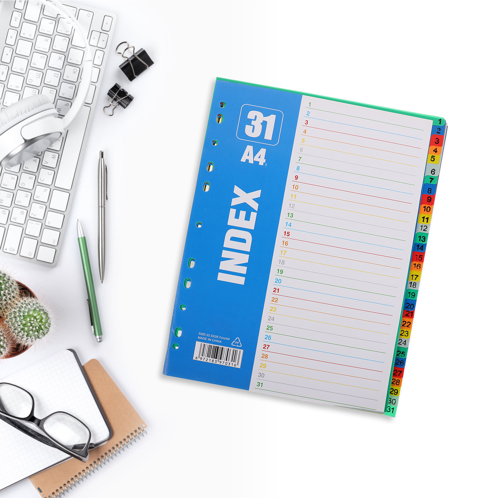 1Set A4 11-Hole PP Index Divid - огляд і ціна Tab Divider A4
