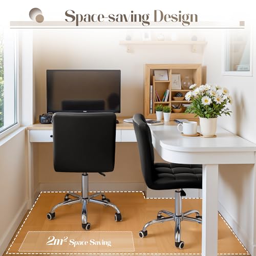 Black PU Leather Swivel Office - огляд і ціна Leather Desk Pad