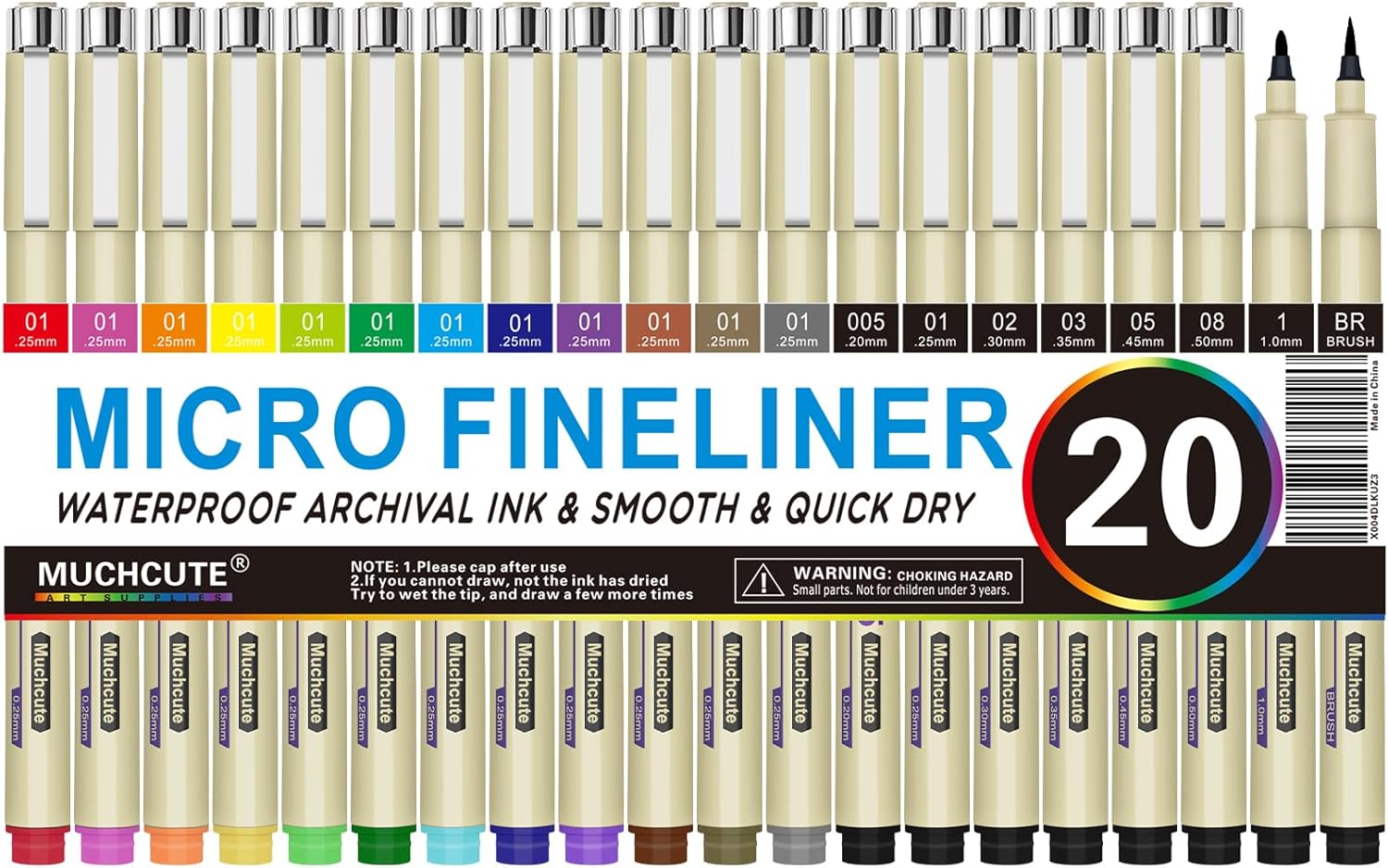 20 Micro Fineliner Pens Set: 1 - огляд і ціна Archive Box Set