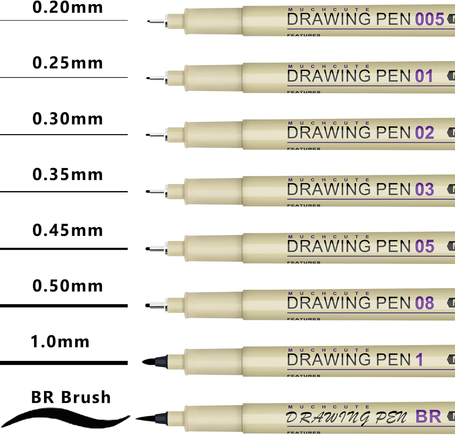 20 Micro Fineliner Pens Set: 1 - огляд і ціна Archive Box Set