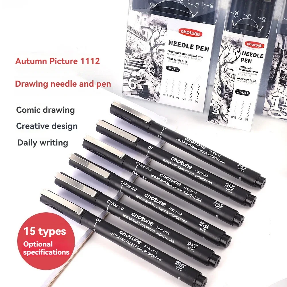 Black Micro Pens,15 Sizes,Wate - огляд і ціна Archive Box Set