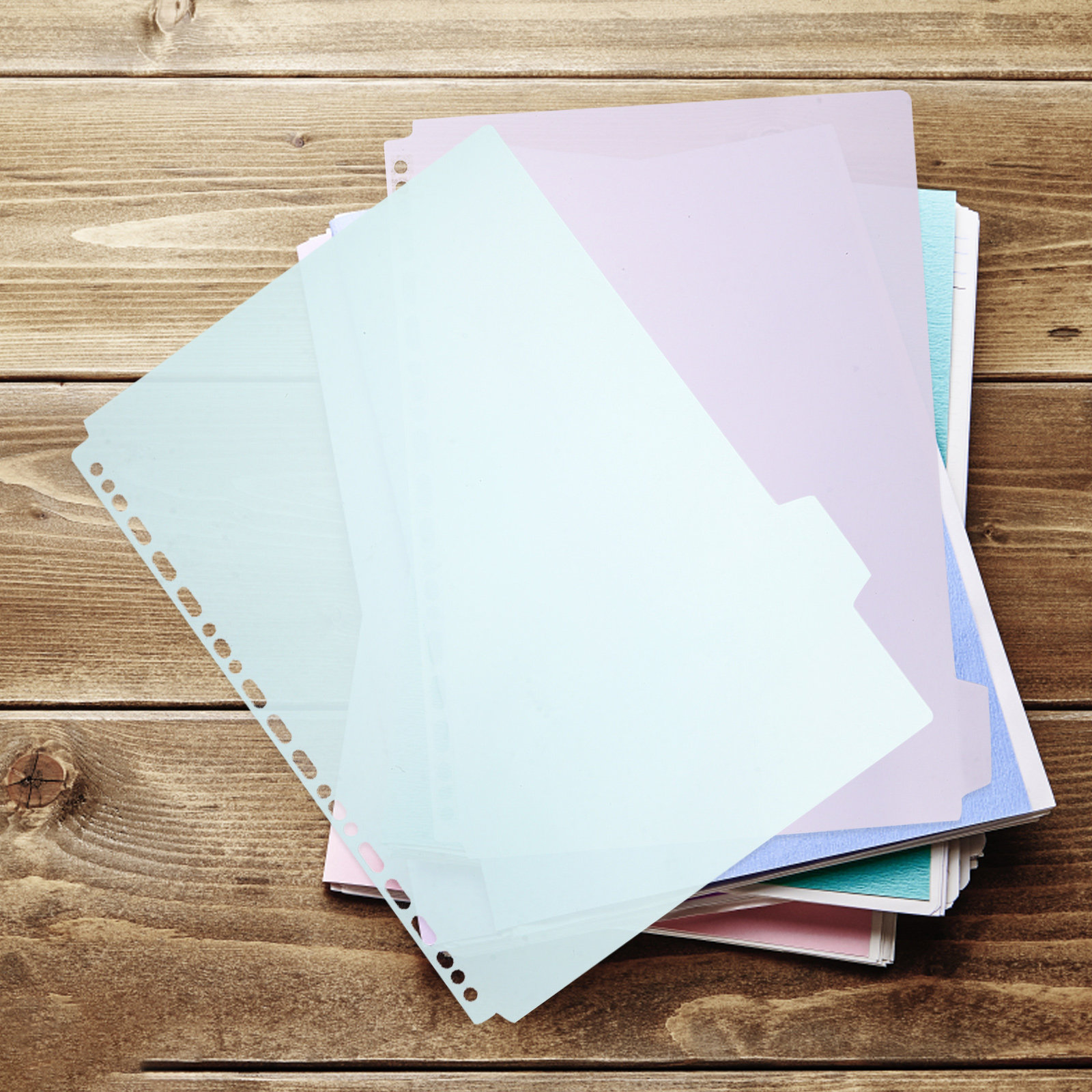 6Pcs Sturdy PP Tabbed Binder D - огляд і ціна Tab Divider A4