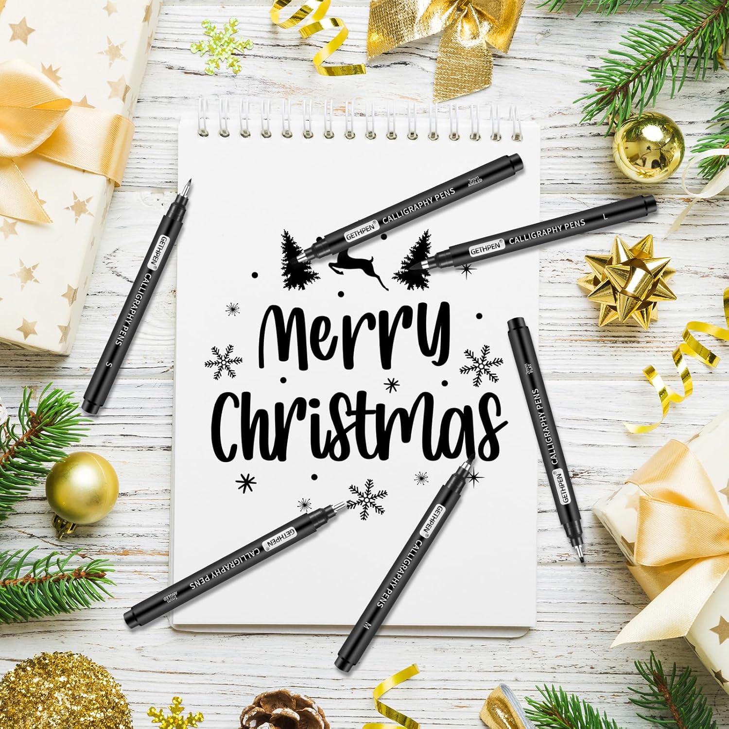 10 Size Calligraphy Pens Set f - огляд і ціна Archive Box Set