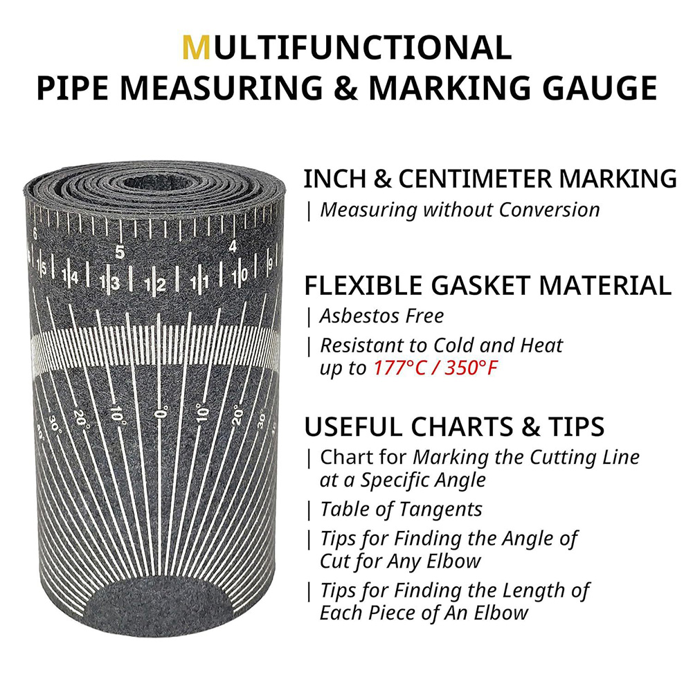 Pipe Measuring Tool Wrap Aroun - огляд і ціна Tape Dispenser Weighted