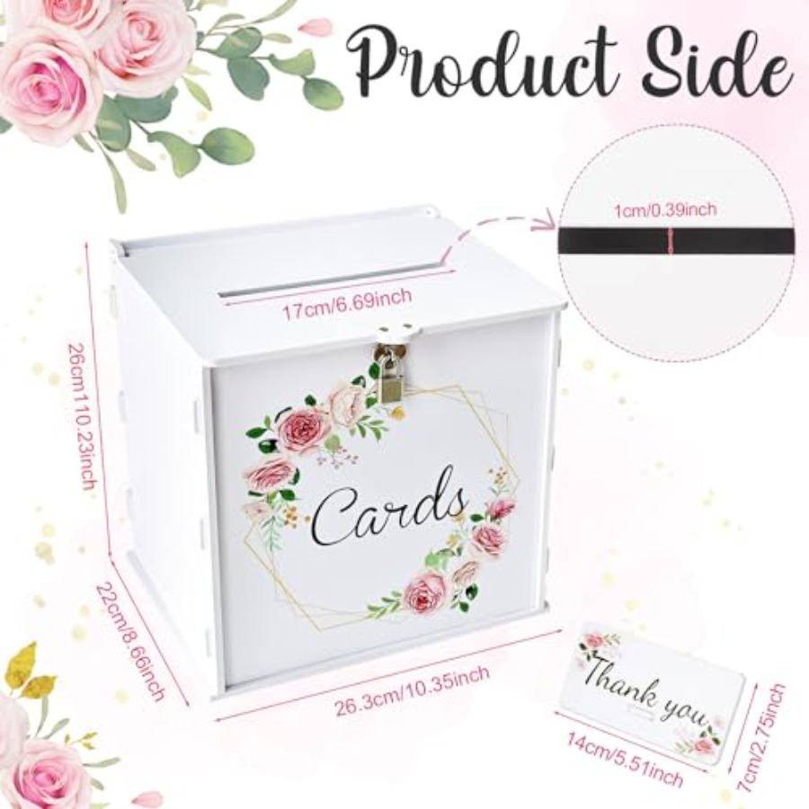 White Wedding Card Box with Lo - огляд і ціна Card Index Box