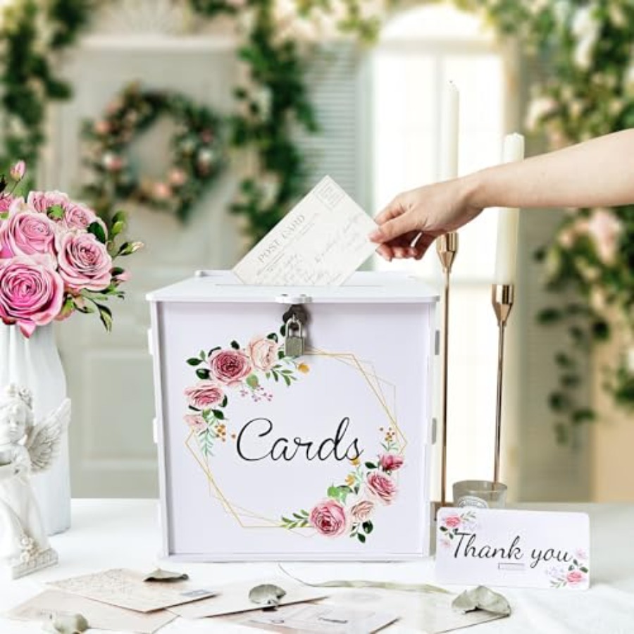 White Wedding Card Box with Lo - огляд і ціна Card Index Box