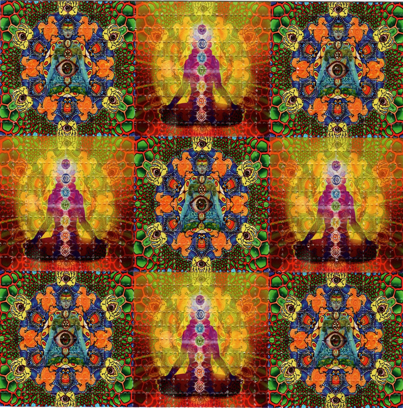 Chakras Psychedelic LSD Acid B - огляд і ціна Ink Blotter Paper