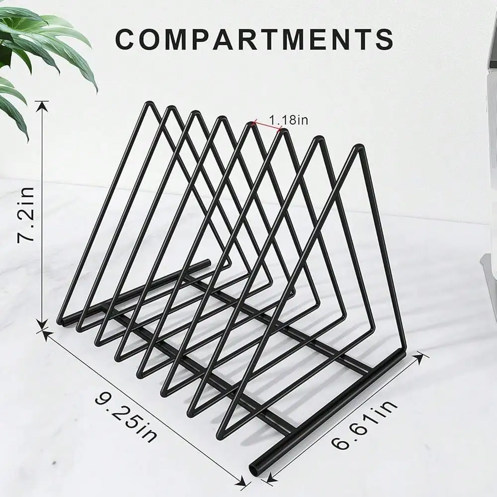 Triangle File Folder Racks,7 S - огляд і ціна Magazine Holder Rack