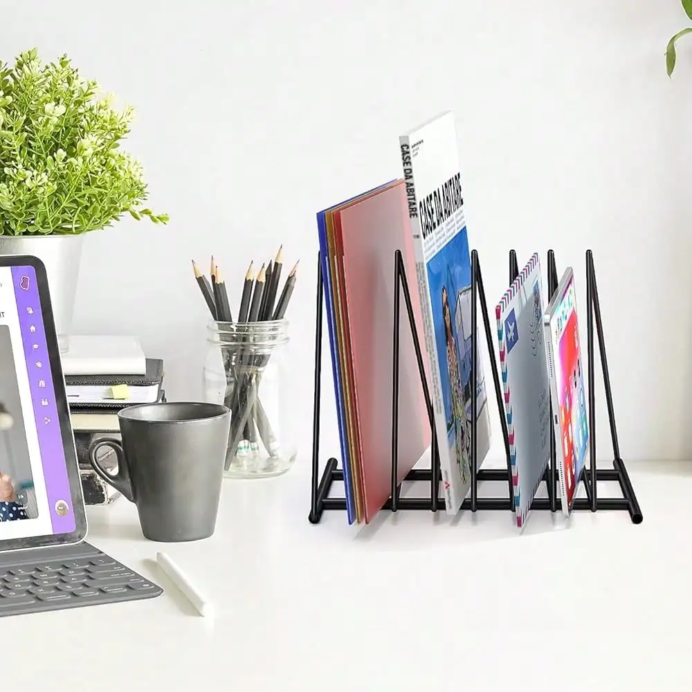 Triangle File Folder Racks,7 S - огляд і ціна Magazine Holder Rack