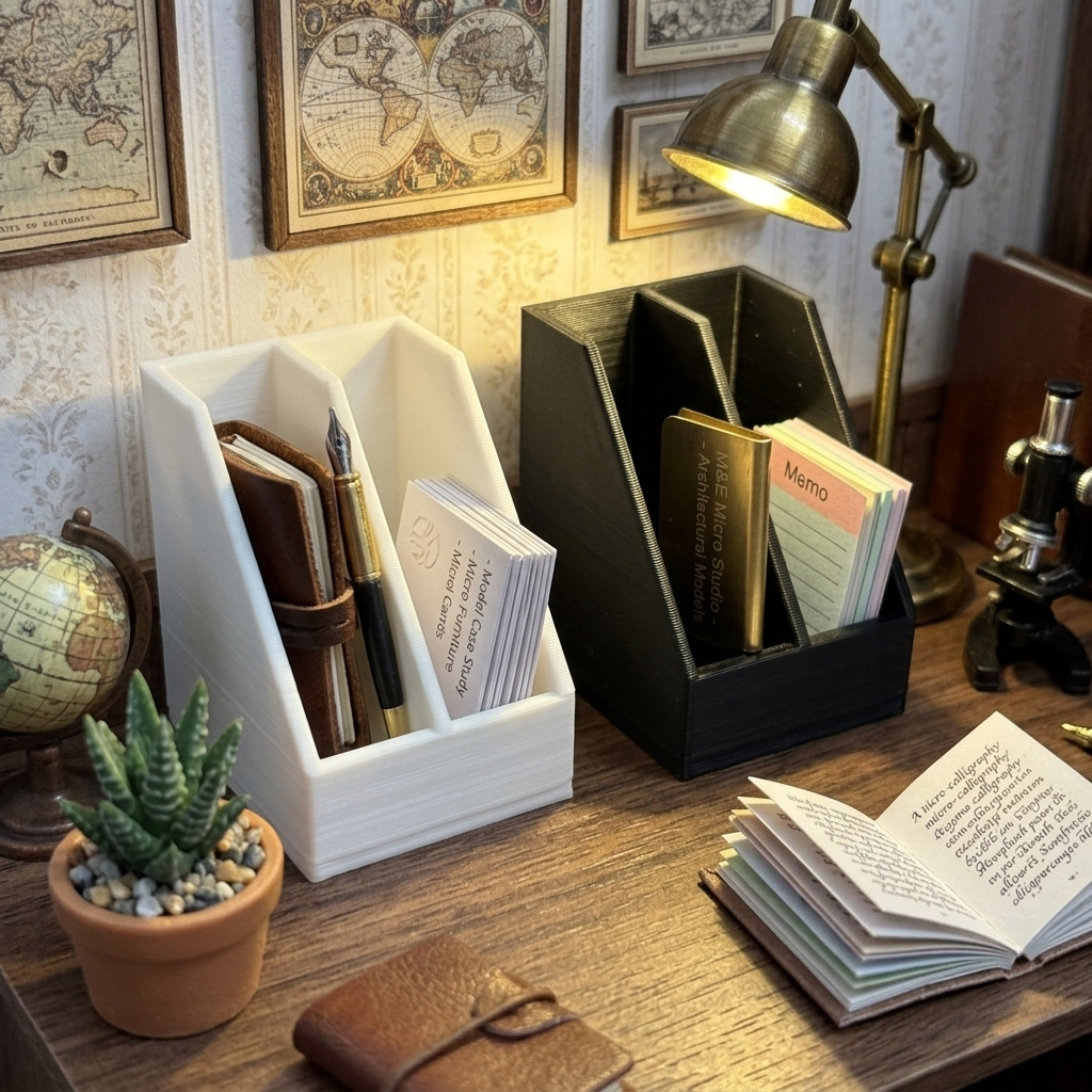 2pcs Miniature Double Slot Fil - огляд і ціна Magazine Holder Rack