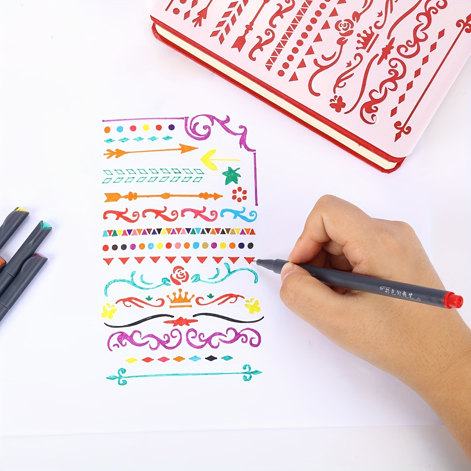 12-100pcs Colorful Line Drawin - огляд і ціна Correction Pen Fine