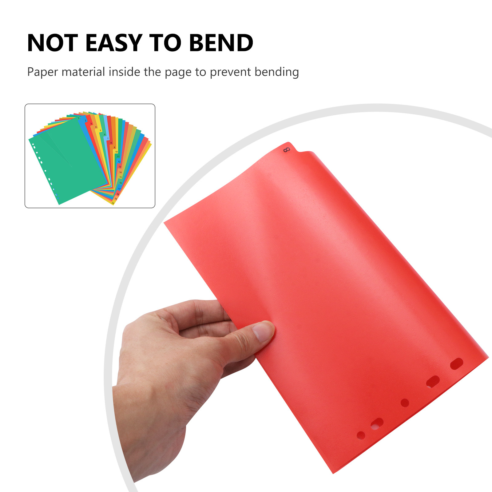20 Pages A4 Colorful Plastic B - огляд і ціна Tab Divider A4