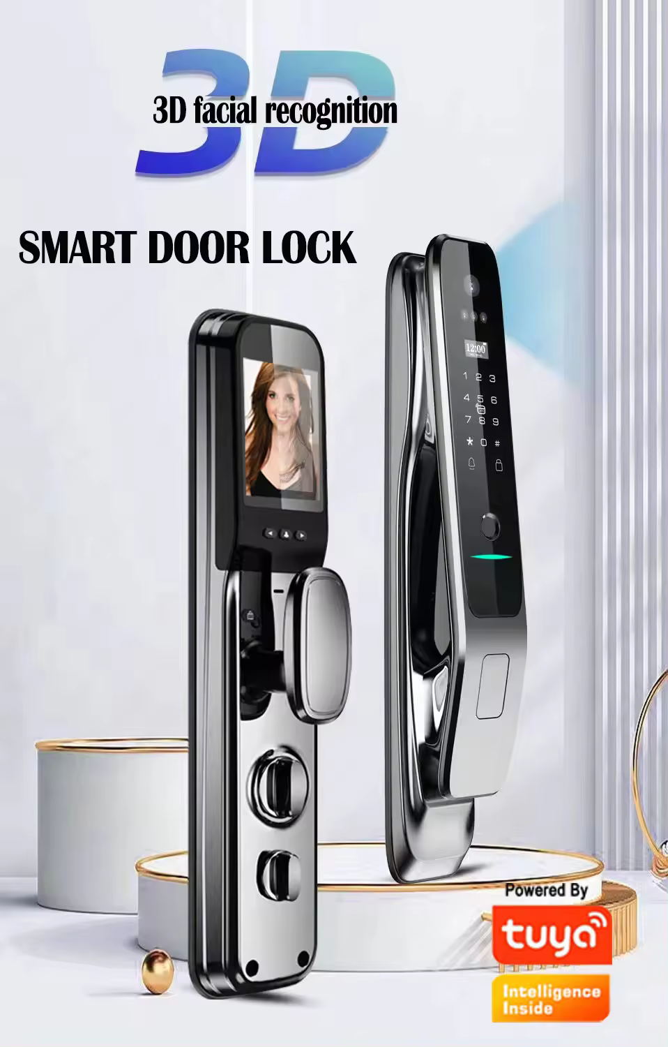 Tuya Wifi Smart Door Lock with - огляд і ціна Letter Opener Brass