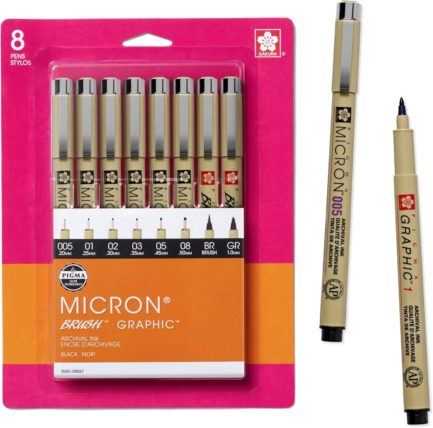 Fineliner Drawing Pens Set, 8  - огляд і ціна Archive Box Set