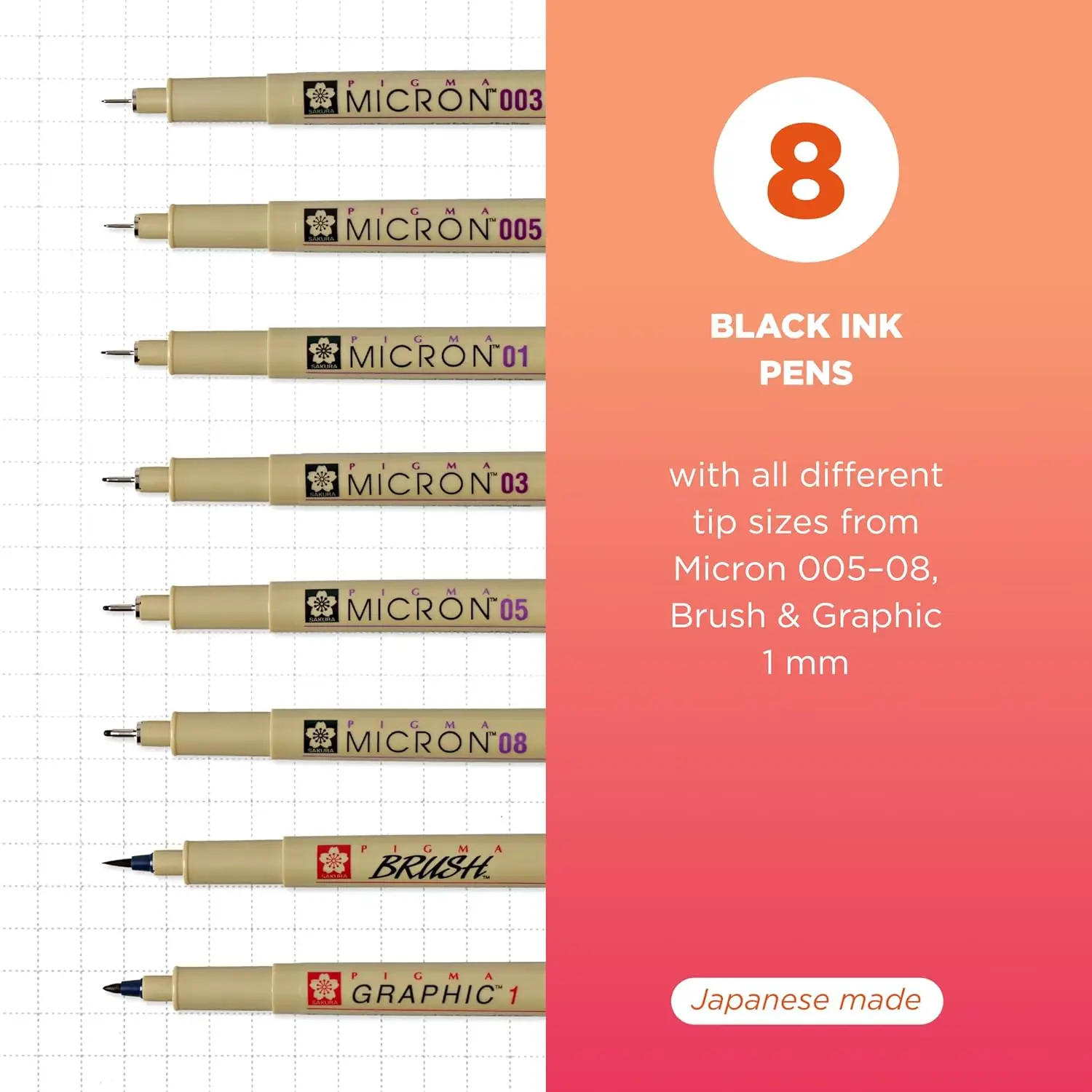 Fineliner Drawing Pens Set, 8  - огляд і ціна Archive Box Set