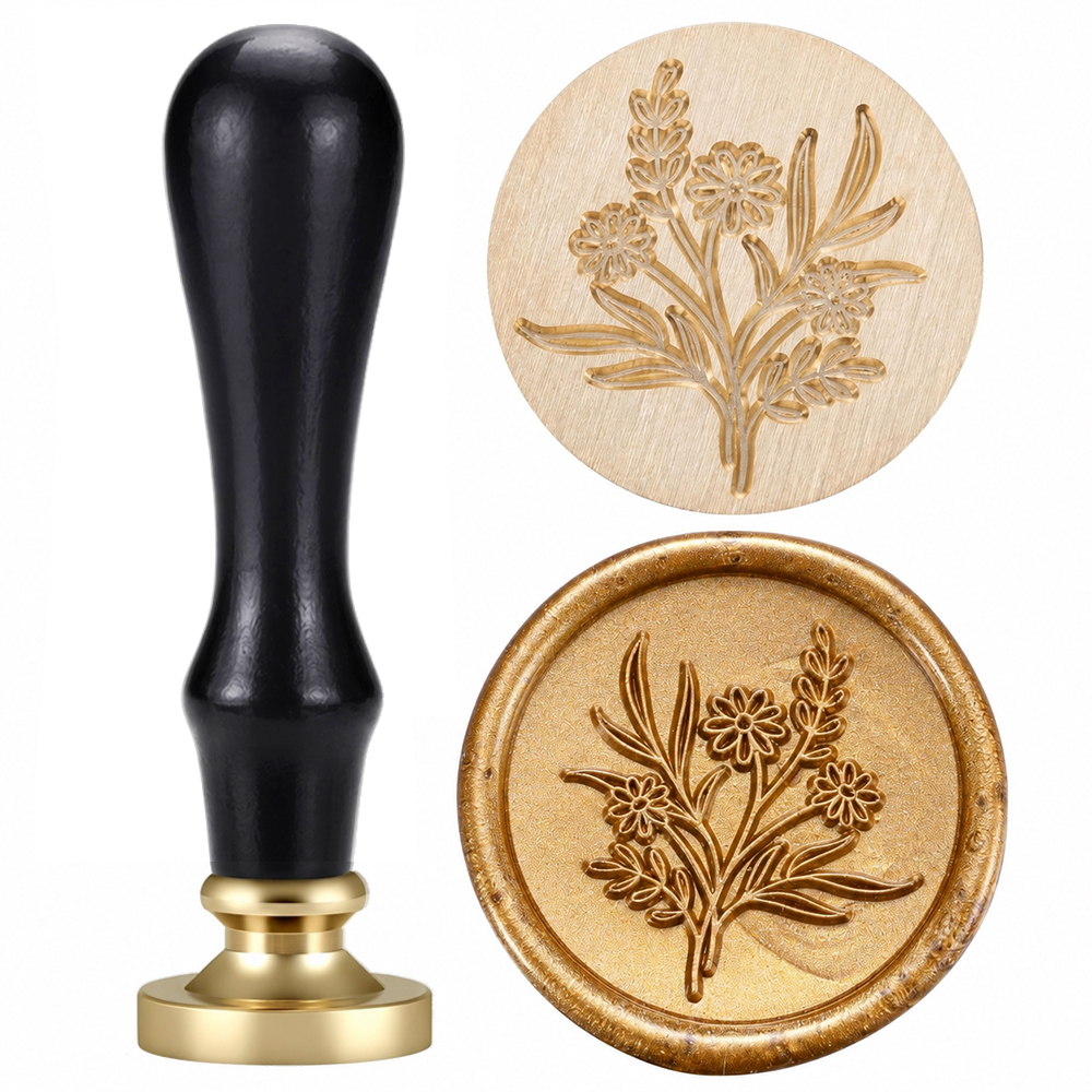 Wax Seal Stamp Set Flower Plan - огляд і ціна Wax Seal Stamp Set